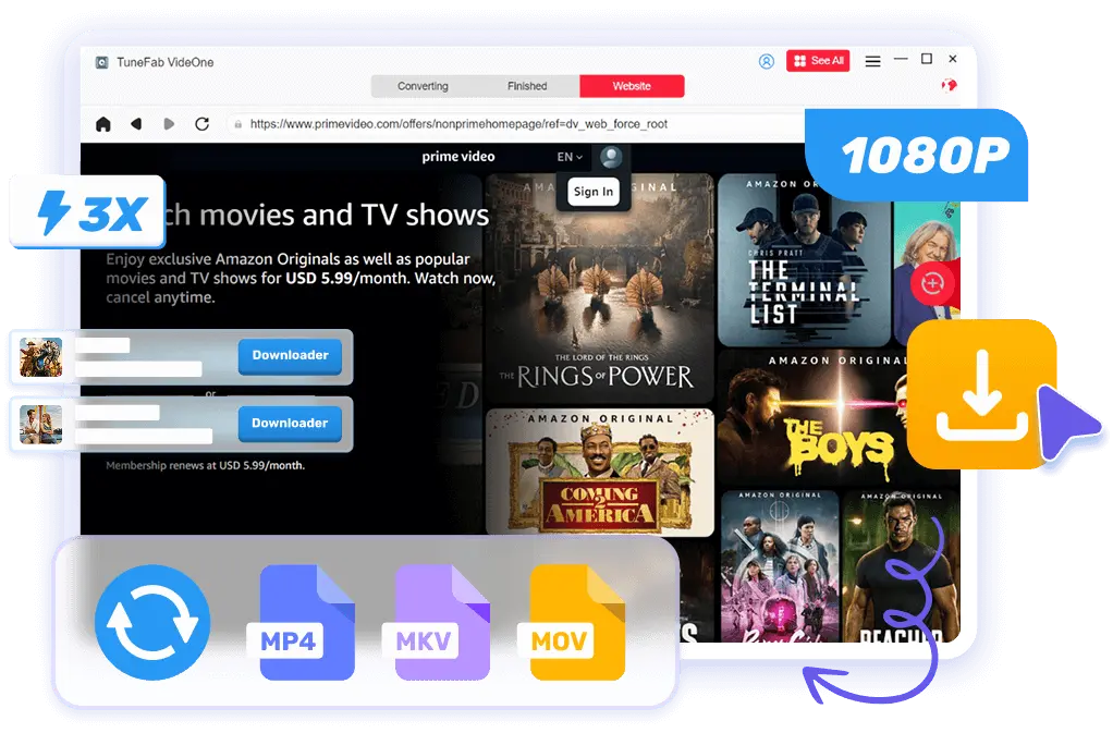  TuneFab VideOne Amazon Converter