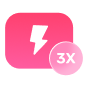 3X schnellere Download-Geschwindigkeit