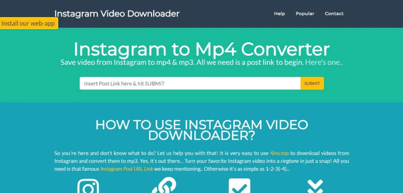 4ins.top Instagram Audio Downloader