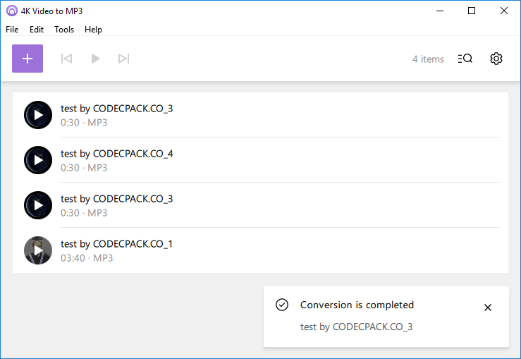 4K Video to MP3 Downloader
