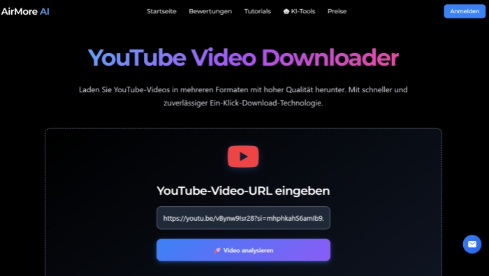 Airmore AI YouTube Video Downloader