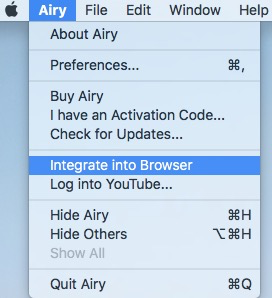 Airy in Browser integrieren