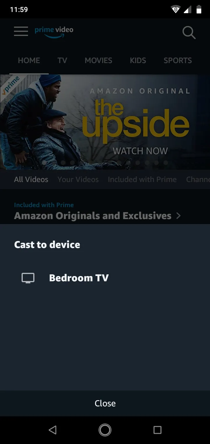 Amazon Prime Video auf Chromecast oder Android TV übertragen