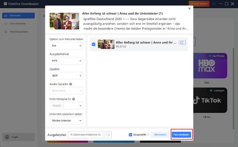 ARD Mediathek Video mit TuneFab herunterladen