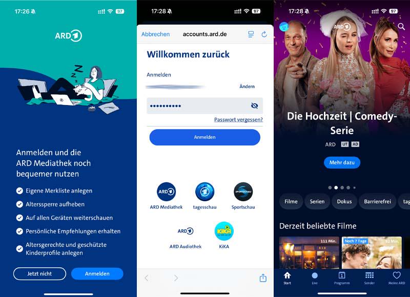ARD Mediathek App auf Handy installieren und starten