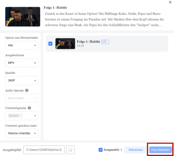 ARD Serien downloaden