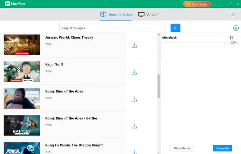 Auf den Download-Button klicken