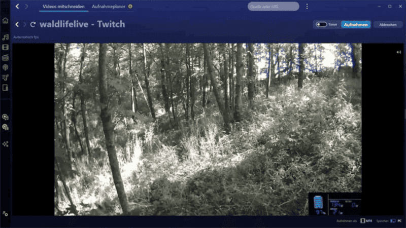 Aufnahme von Videos starten