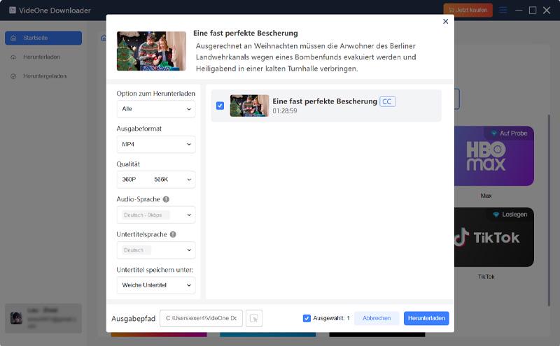 Ausgabe Einstellungen anpassen