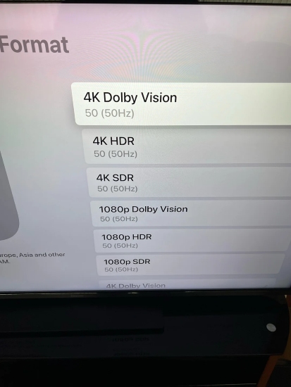 Bildausgabe auf 50 Hz oder 60 Hz stellen