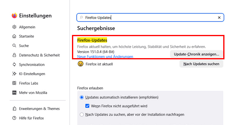 Browserversion von Edge prüfen und aktualisieren