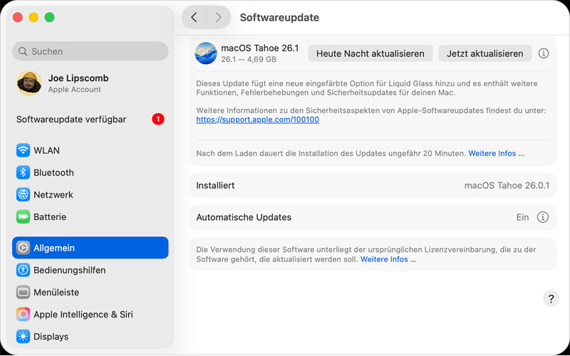 Browserversion von macOS prüfen und aktualisieren