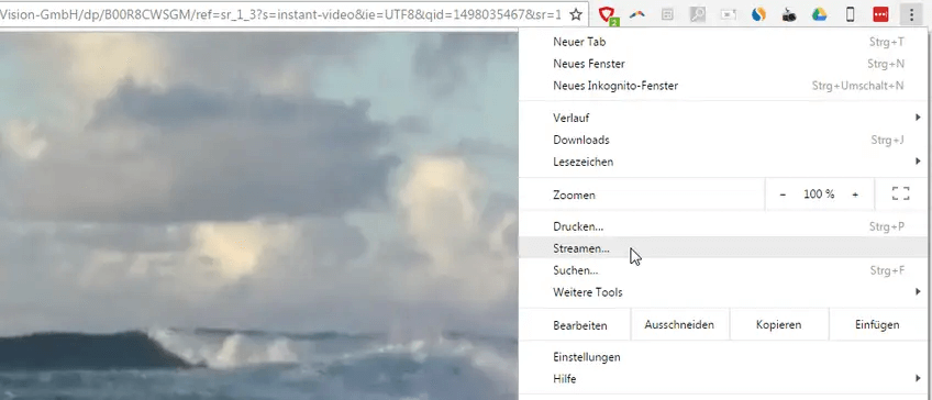 Cast-Funktion in Chrome aktivieren