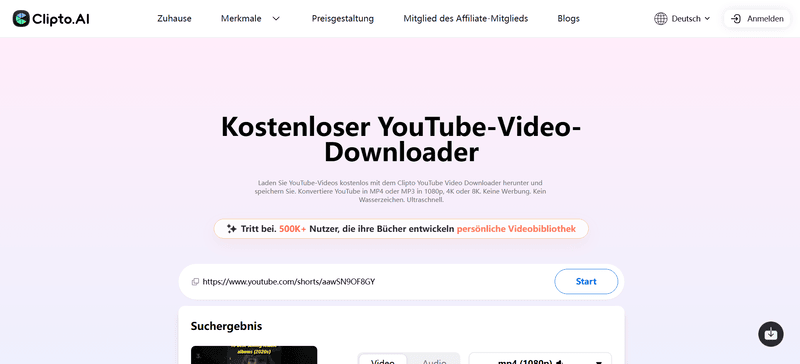 Clipto YouTube Video Downloader