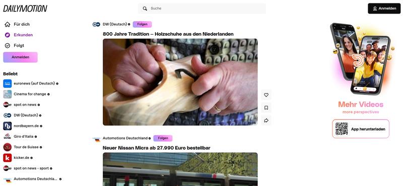 Dailymotion Desktop-Version