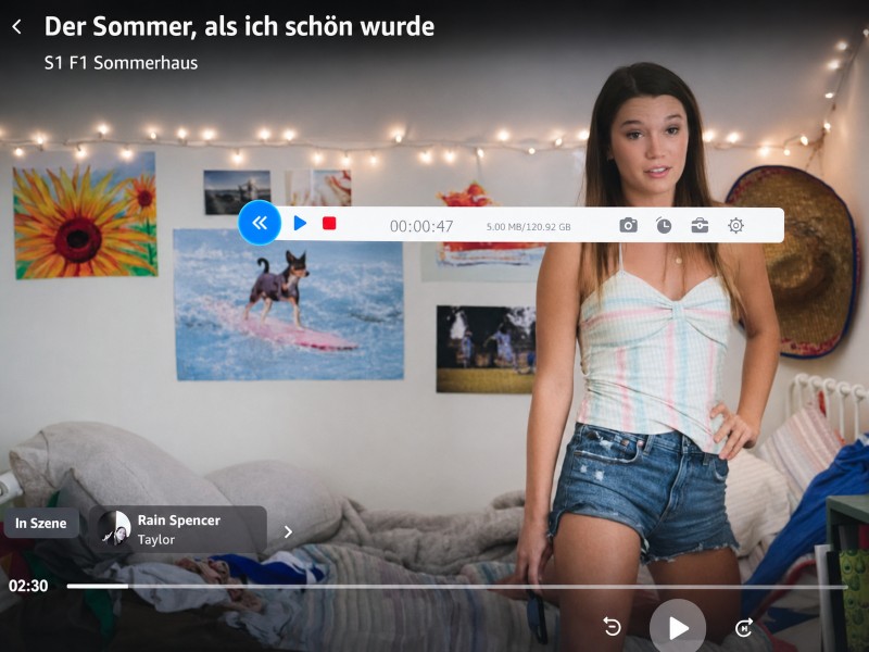 Das Aufzeichnen von Amazon Prime Video beenden