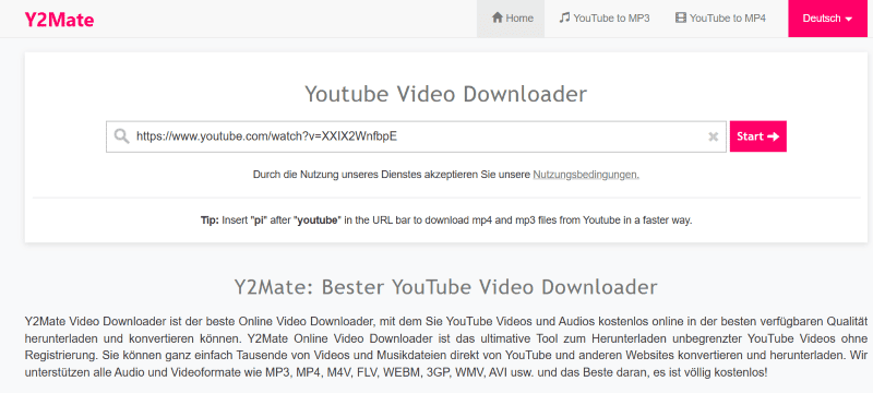 Den Download starten