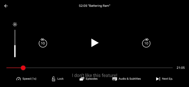 Der schwarze Bildschirm während der Netflix-Aufnahme