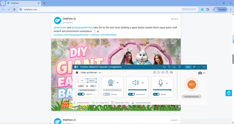 Die Inhalte von OnlyFans screenshotten möchten