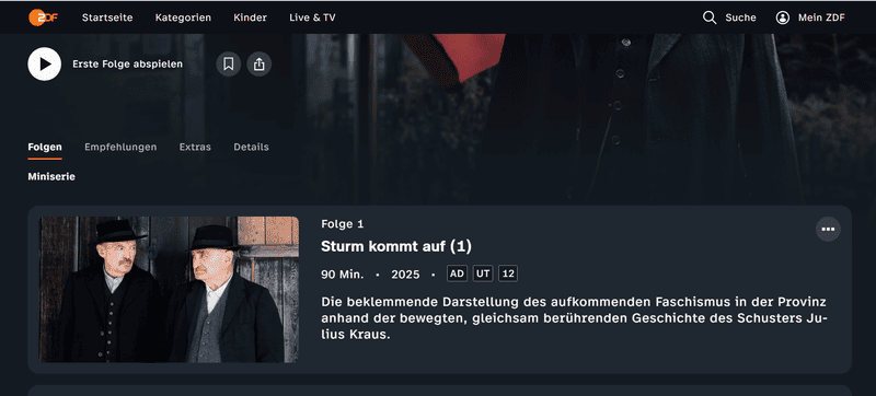 Die URL von ZDF Mediathek Videos holen