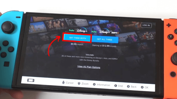 Disney Plus auf Nintendo Switch über den Webbrowser