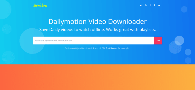 DMVideo Dailymotion Online Downloader