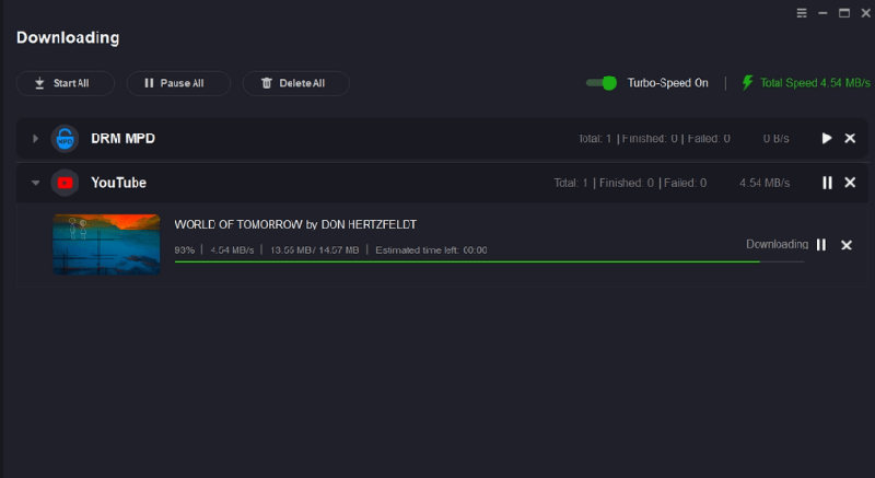 Download starten bei KeepStreams