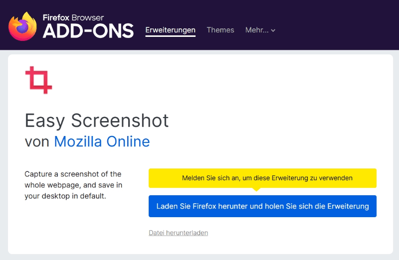 Easy Screenshot herunterladen