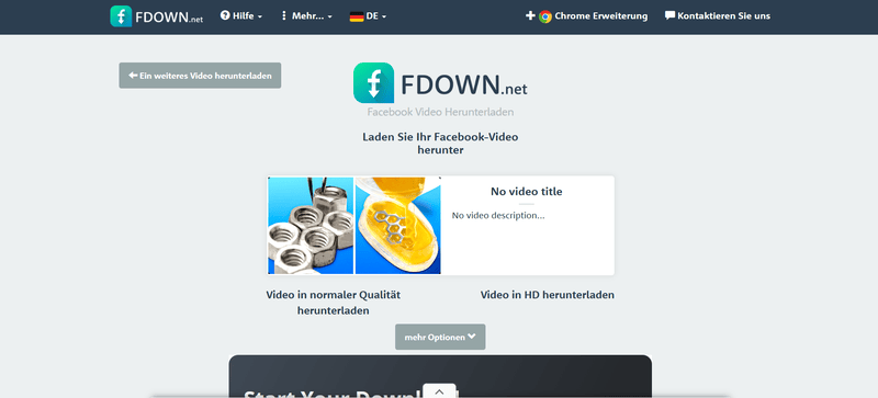 Mit FDOWN Facebook-Video downloaden