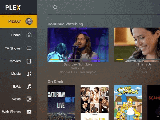 Filme in Plex auswählen