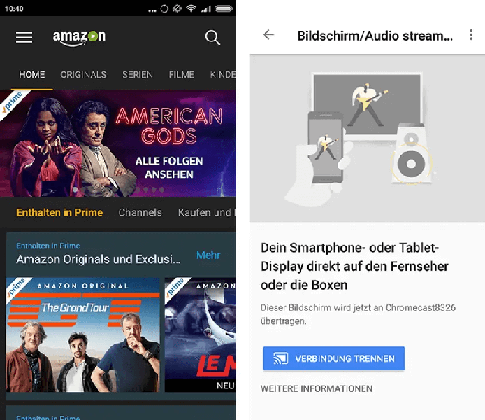 Filme abspielen bei Amazon Prime Video