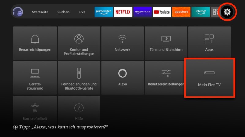 Fire TV Stick Version prüfen und aktualisieren