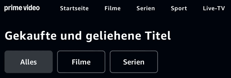 Gekaufte Amazon Prime Filme offline schauen