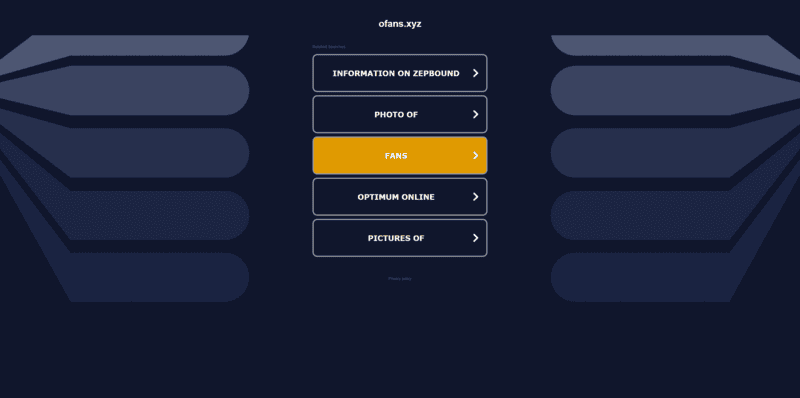 Die Hauptseite von Ofans