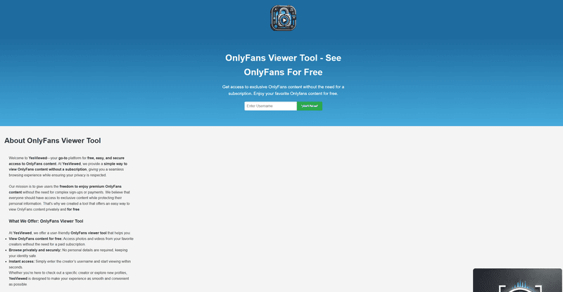 Hauptseite von YesViewed