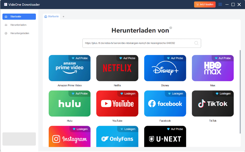 Link im Suchfeld einfügen