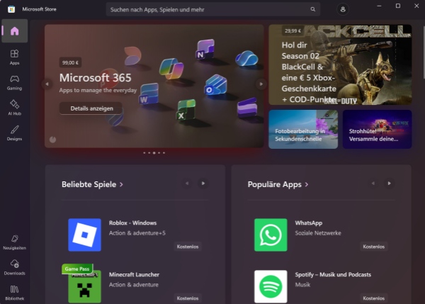  Microsoft Store in Windows