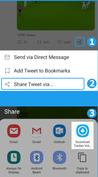 Mit Download Twitter Videos bei Android Videos downloaden