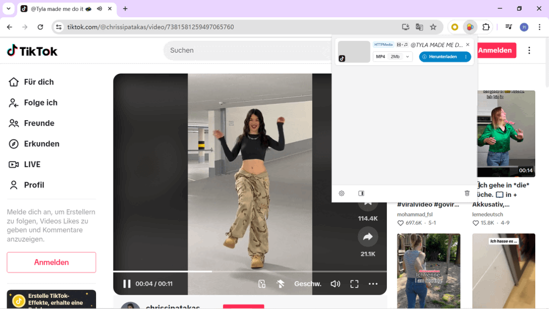 Mit Video DownloadHelper Videos herunterladen