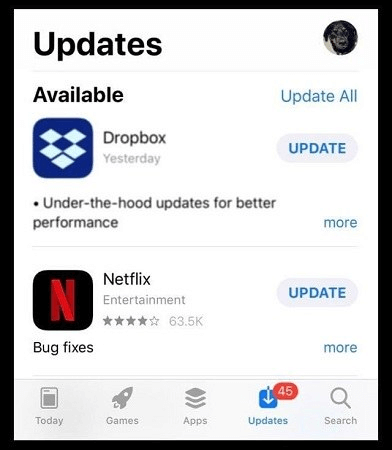 Netflix aktualisieren