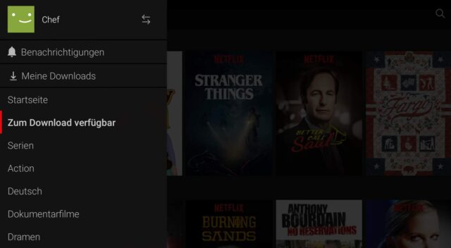 Netflix Filme zum Download suchen