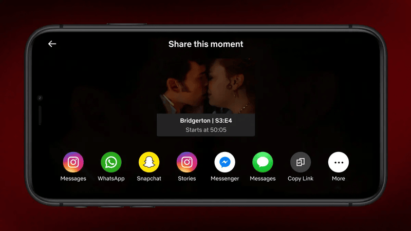 Netflix Moment teilen