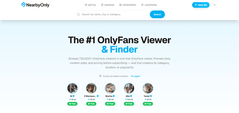 OnlyFans Finder NearbyOnly