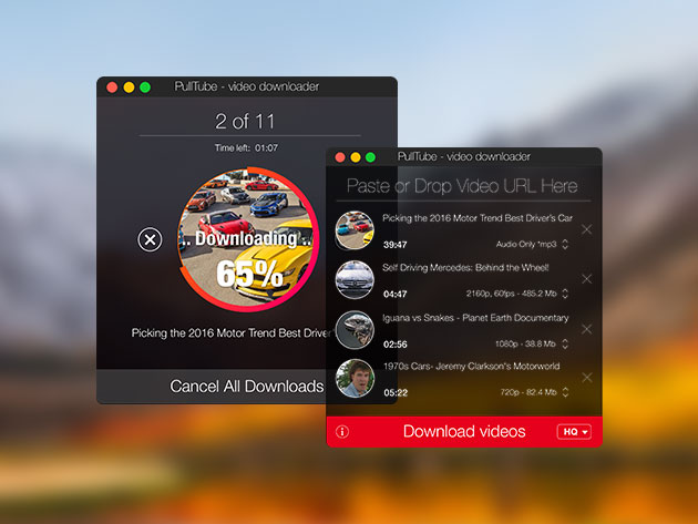 Pulltube YouTube Downloader für macOS