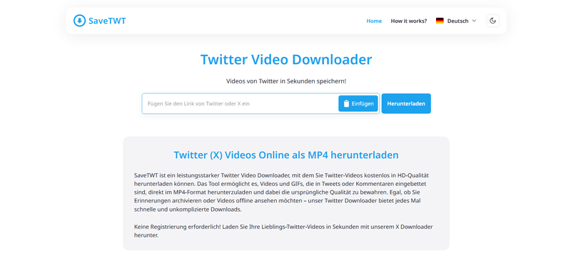 SaveTWT Online Twitter Video Downloader