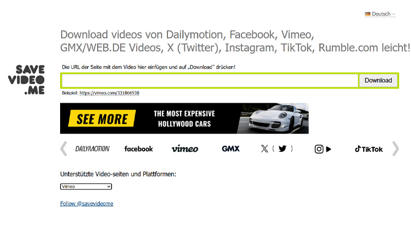 SaveVideo.Me Video Downloader