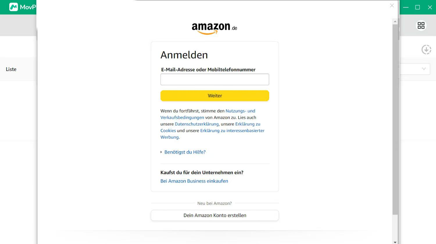 Sich Amazon Prime-Konto anmelden
