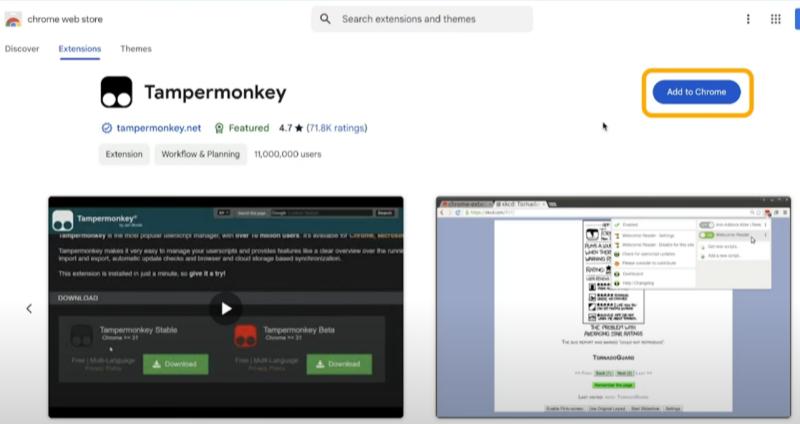 Tampermonkey installieren