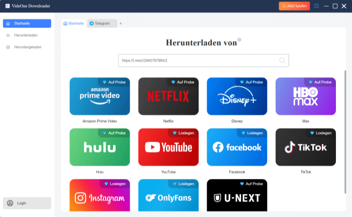 Telegram Link analysieren in TuneFab