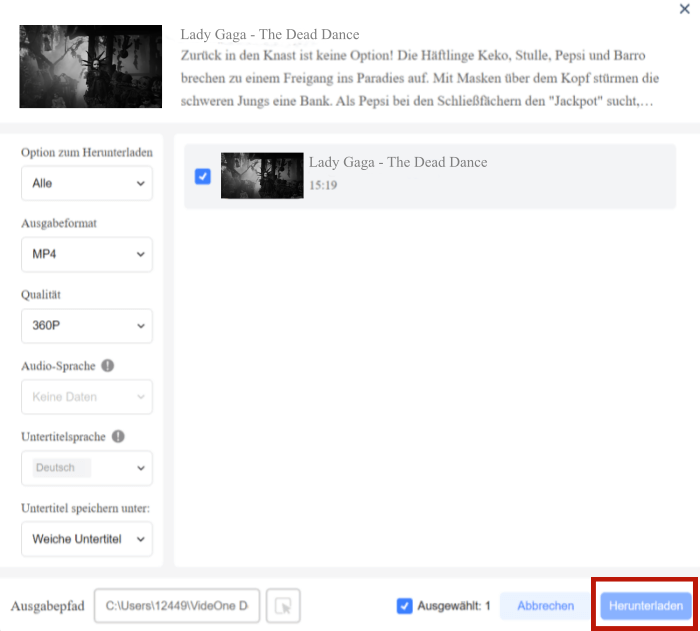 Telegram Video in TuneFab downloaden